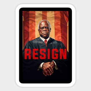 Clarence Thomas Resign from Supreme Court Sticker